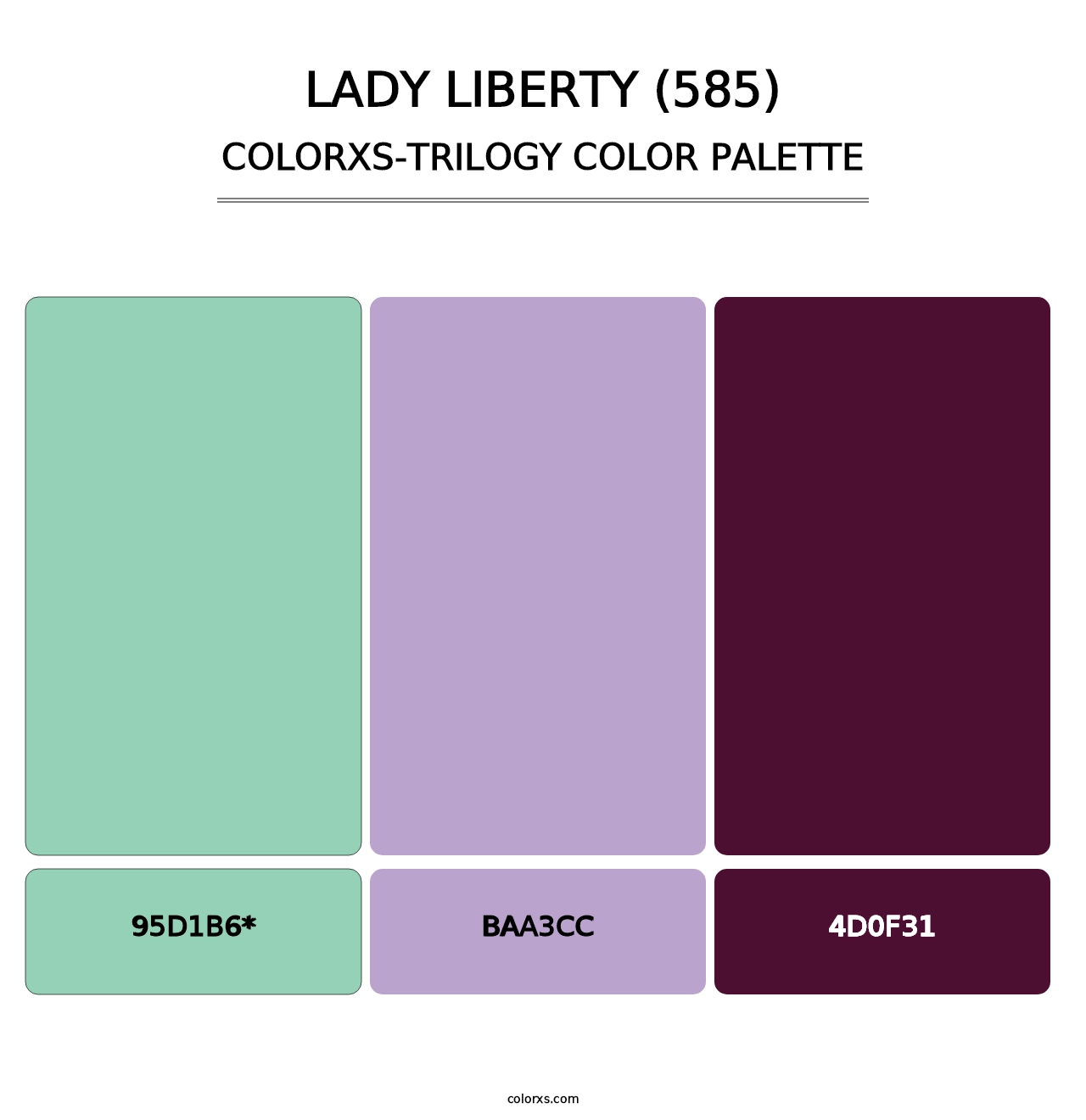 Lady Liberty (585) - Colorxs Trilogy Palette