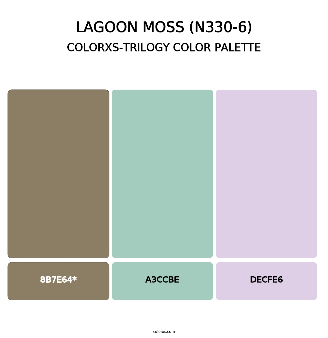 Lagoon Moss (N330-6) - Colorxs Trilogy Palette