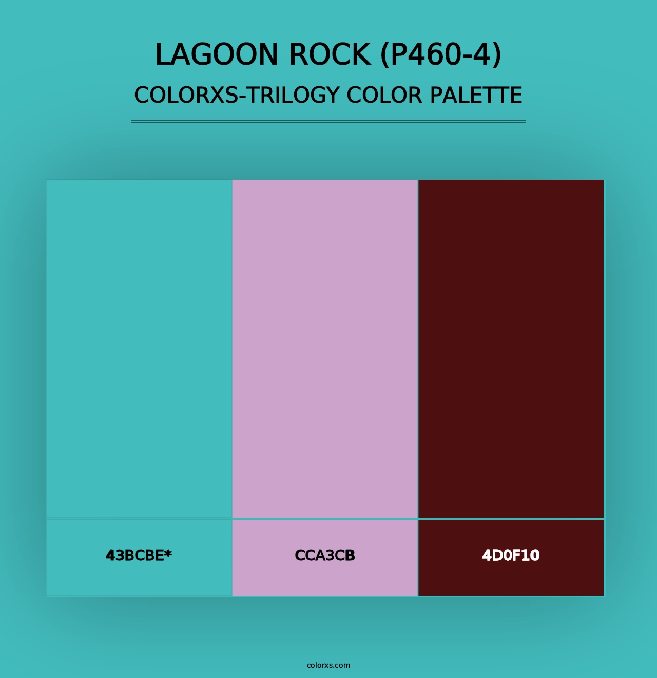 Lagoon Rock (P460-4) - Colorxs Trilogy Palette