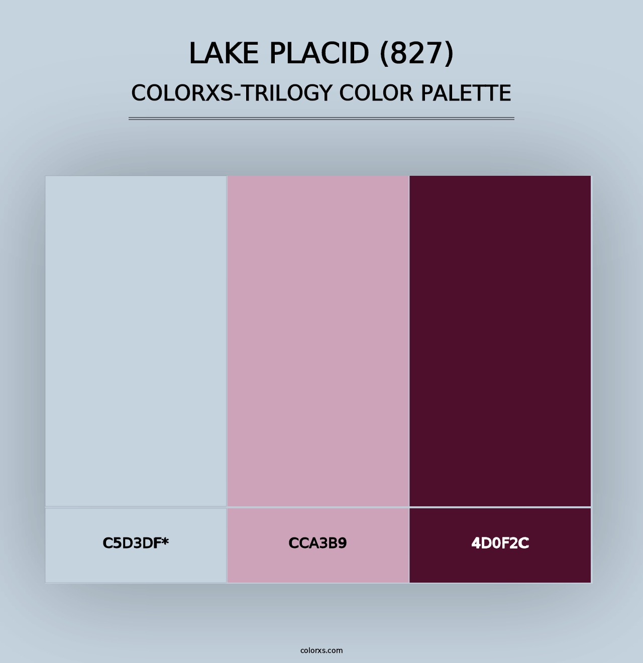 Lake Placid (827) - Colorxs Trilogy Palette