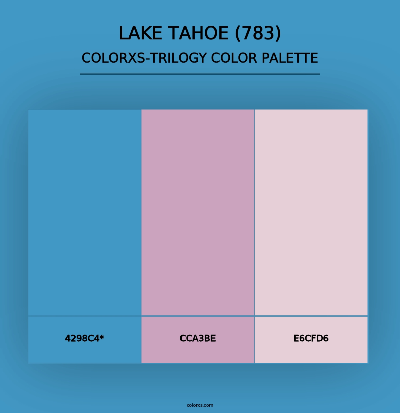 Lake Tahoe (783) - Colorxs Trilogy Palette