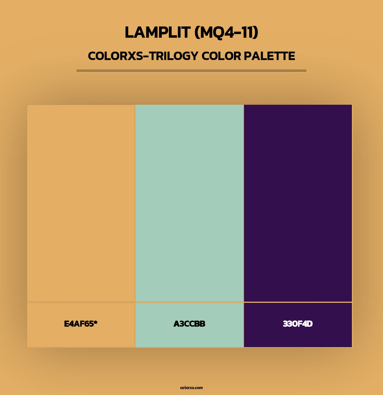 Lamplit (MQ4-11) - Colorxs Trilogy Palette