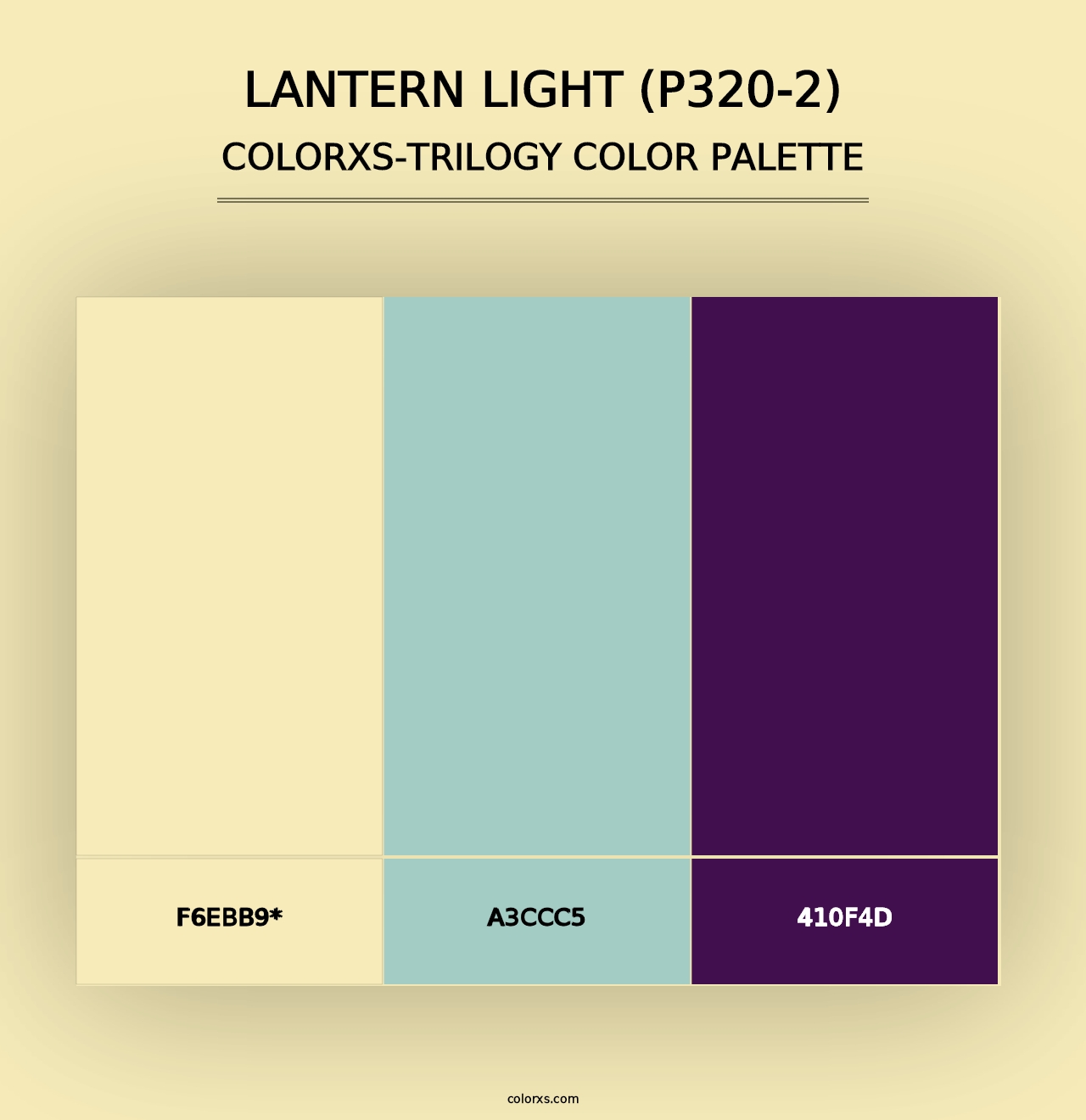 Lantern Light (P320-2) - Colorxs Trilogy Palette