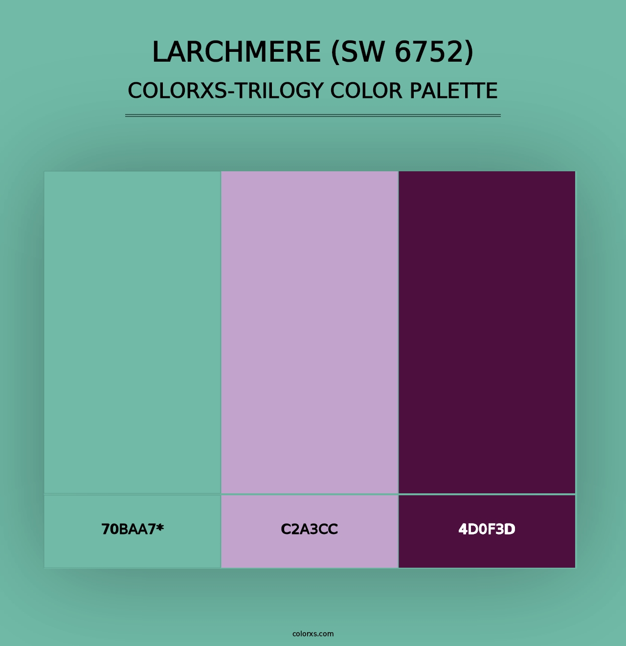 Larchmere (SW 6752) - Colorxs Trilogy Palette