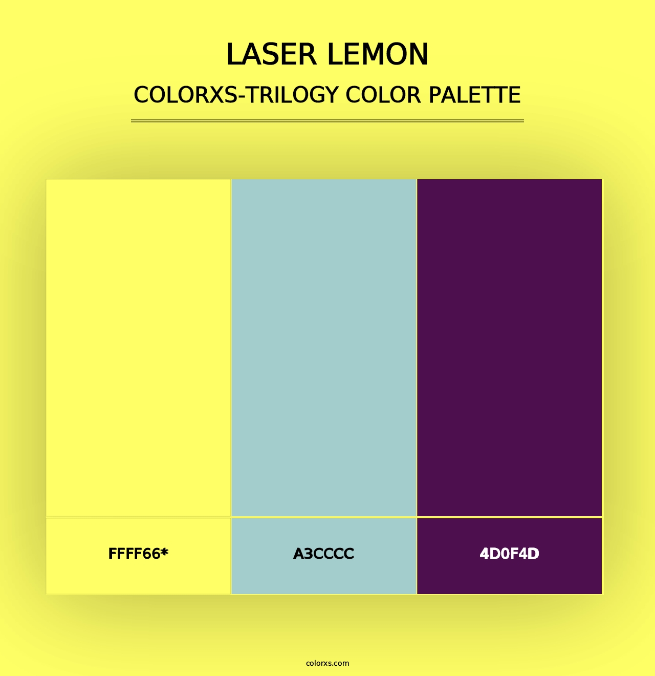 Laser Lemon - Colorxs Trilogy Palette