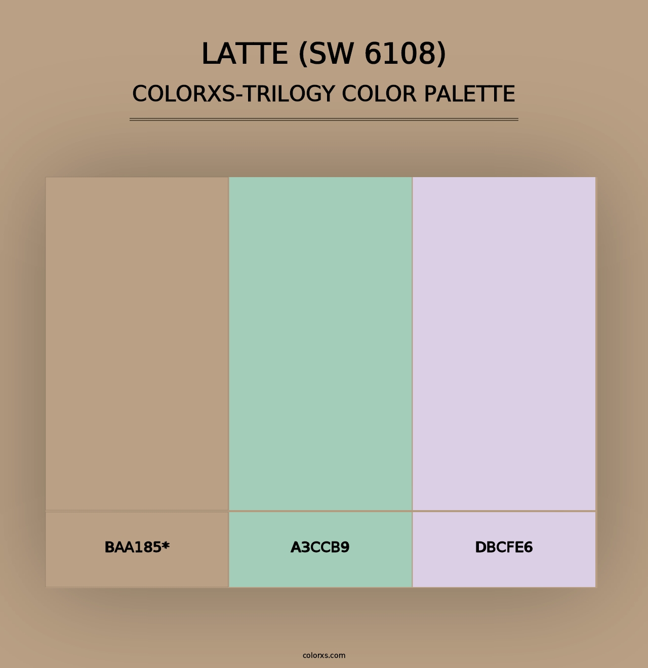 Latte (SW 6108) - Colorxs Trilogy Palette