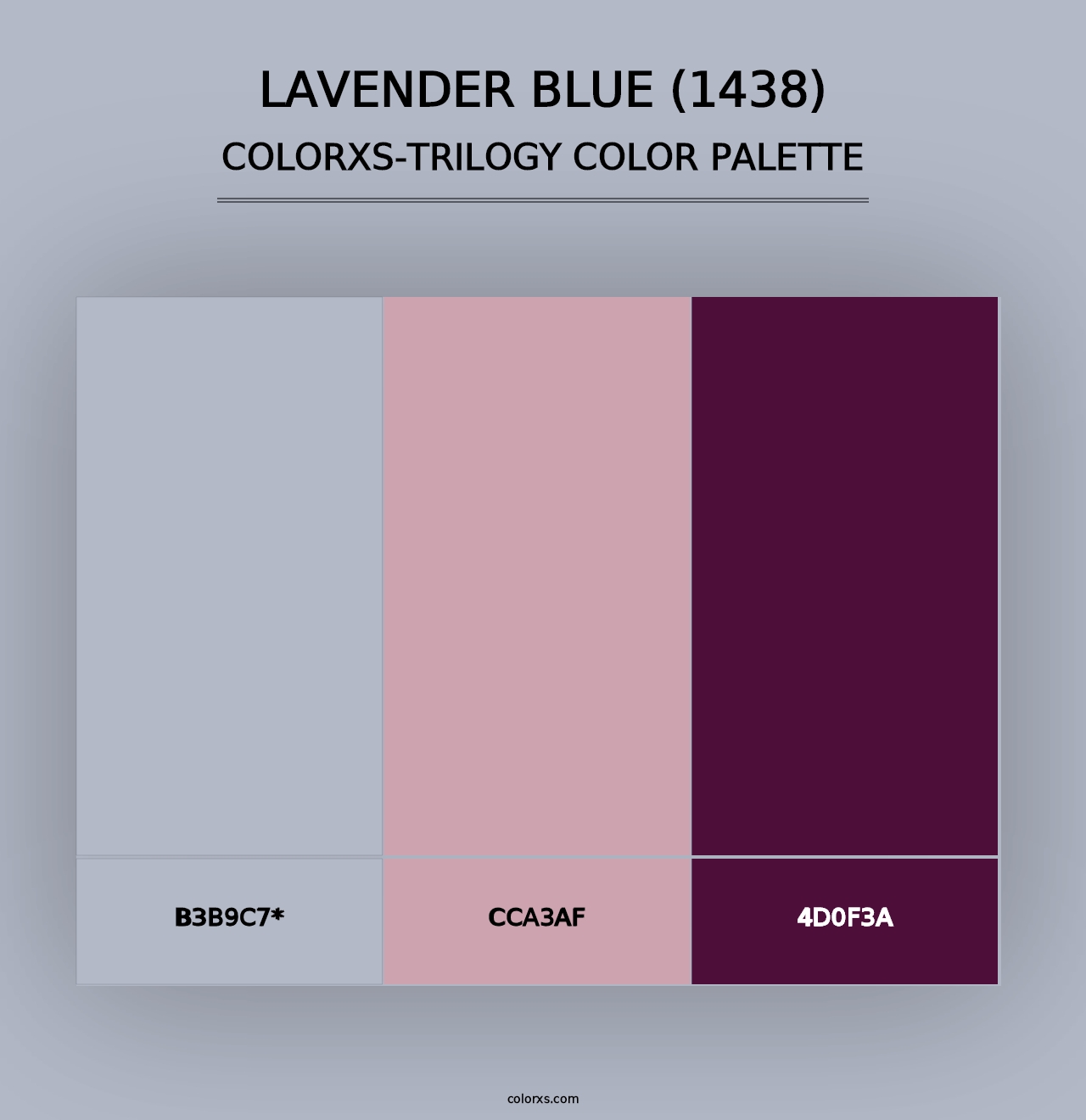 Lavender Blue (1438) - Colorxs Trilogy Palette