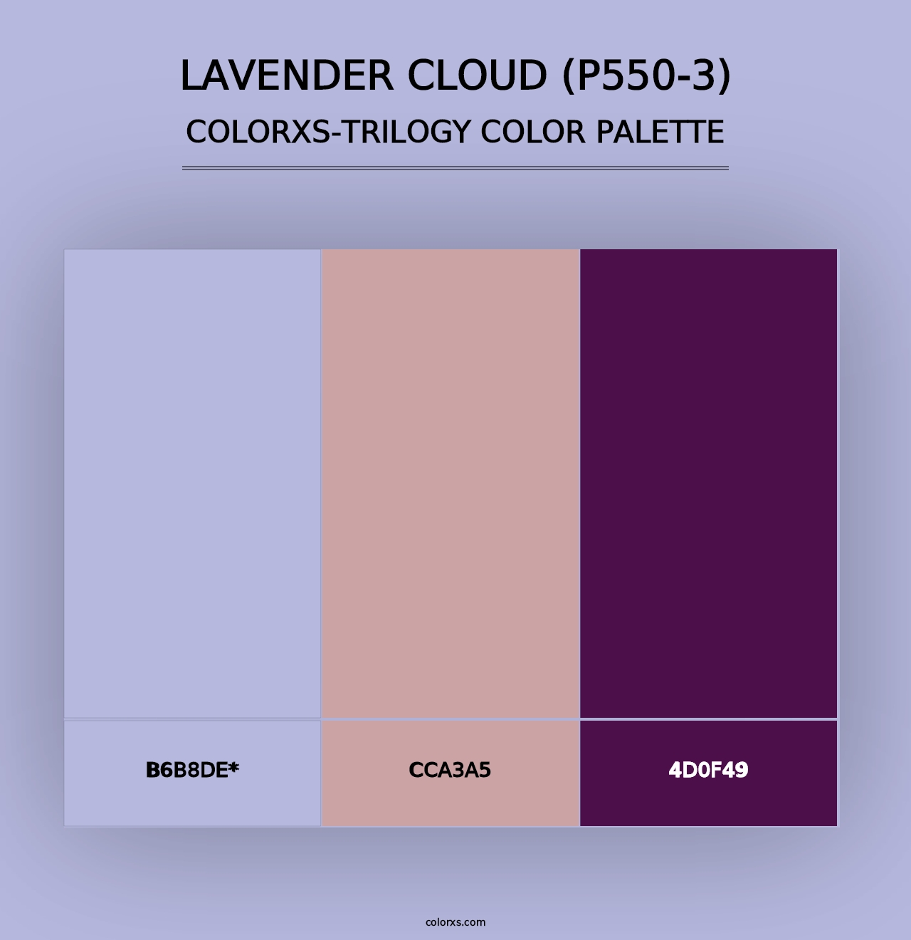 Lavender Cloud (P550-3) - Colorxs Trilogy Palette