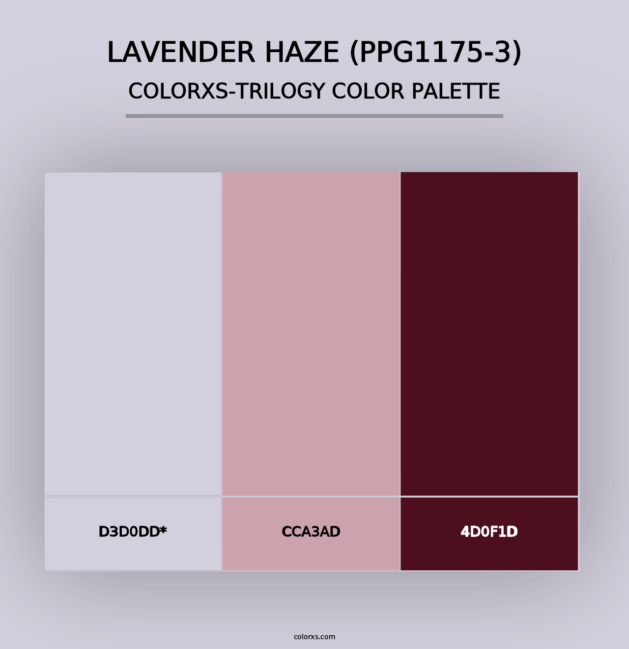 Lavender Haze (PPG1175-3) - Colorxs Trilogy Palette