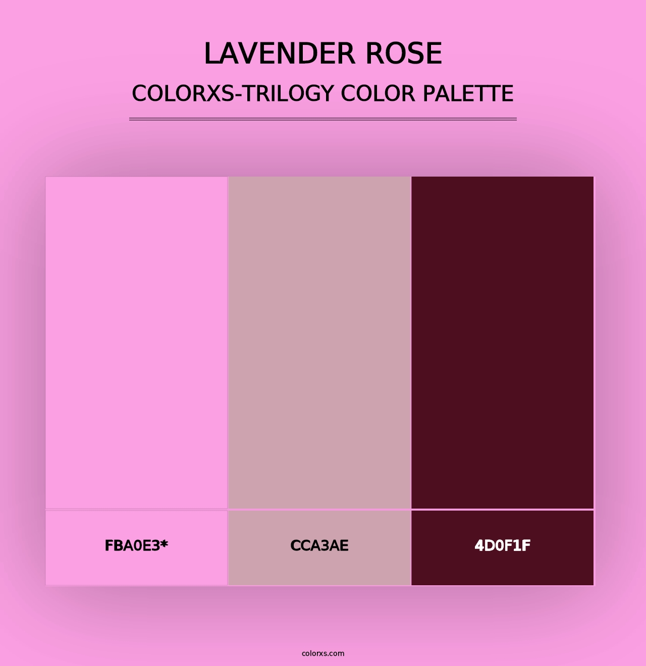 Lavender Rose - Colorxs Trilogy Palette