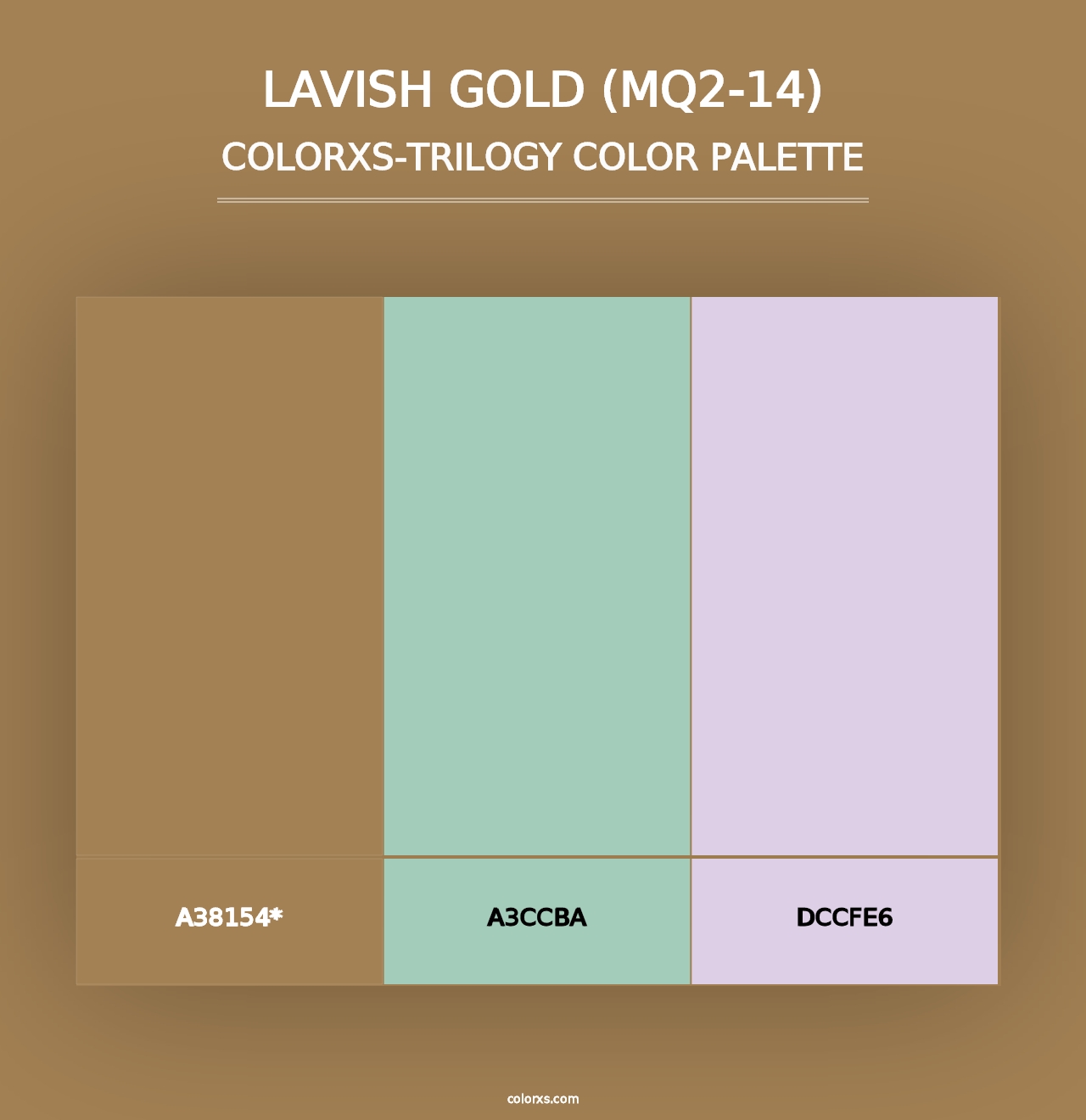 Lavish Gold (MQ2-14) - Colorxs Trilogy Palette