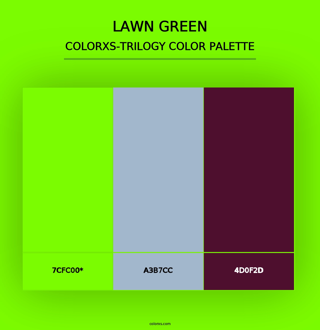 Lawn Green - Colorxs Trilogy Palette