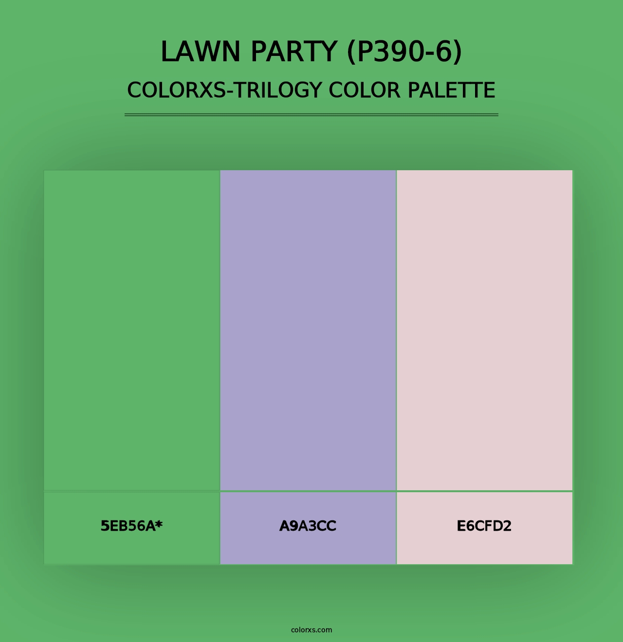 Lawn Party (P390-6) - Colorxs Trilogy Palette