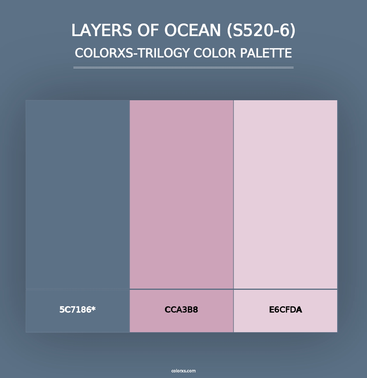 Layers Of Ocean (S520-6) - Colorxs Trilogy Palette