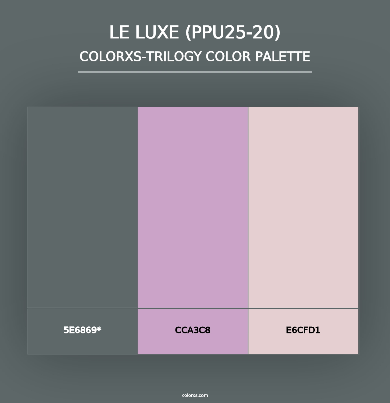 Le Luxe (PPU25-20) - Colorxs Trilogy Palette