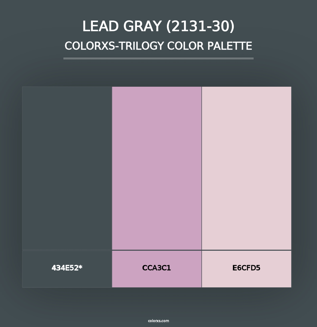 Lead Gray (2131-30) - Colorxs Trilogy Palette