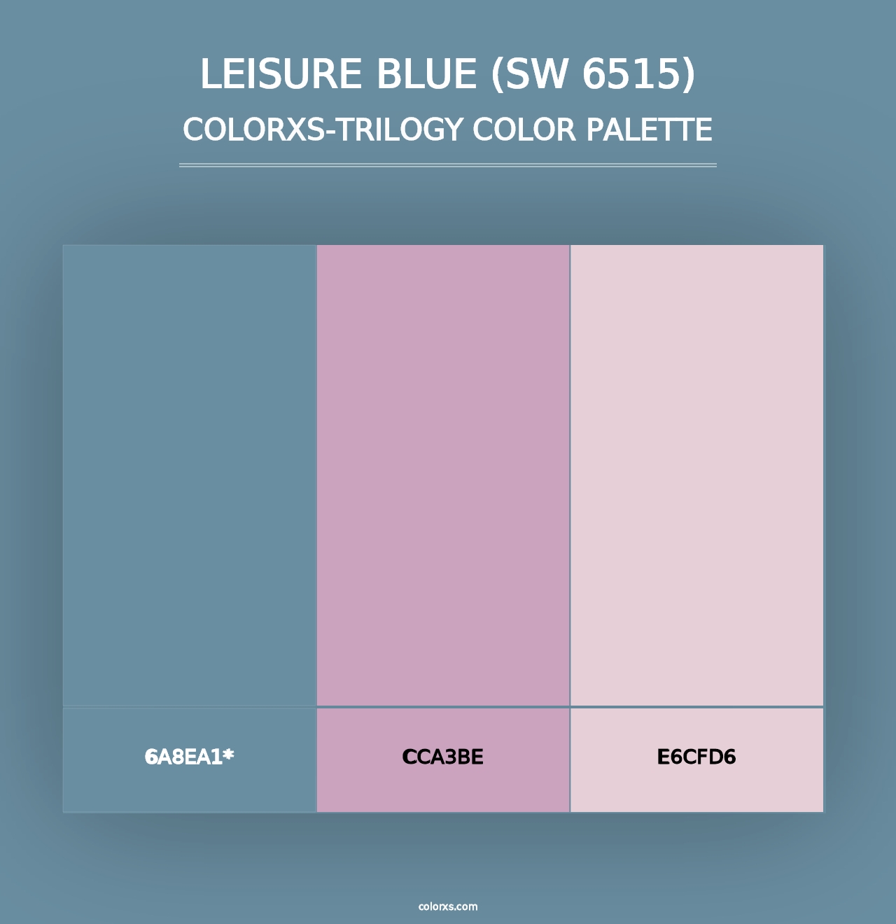 Leisure Blue (SW 6515) - Colorxs Trilogy Palette