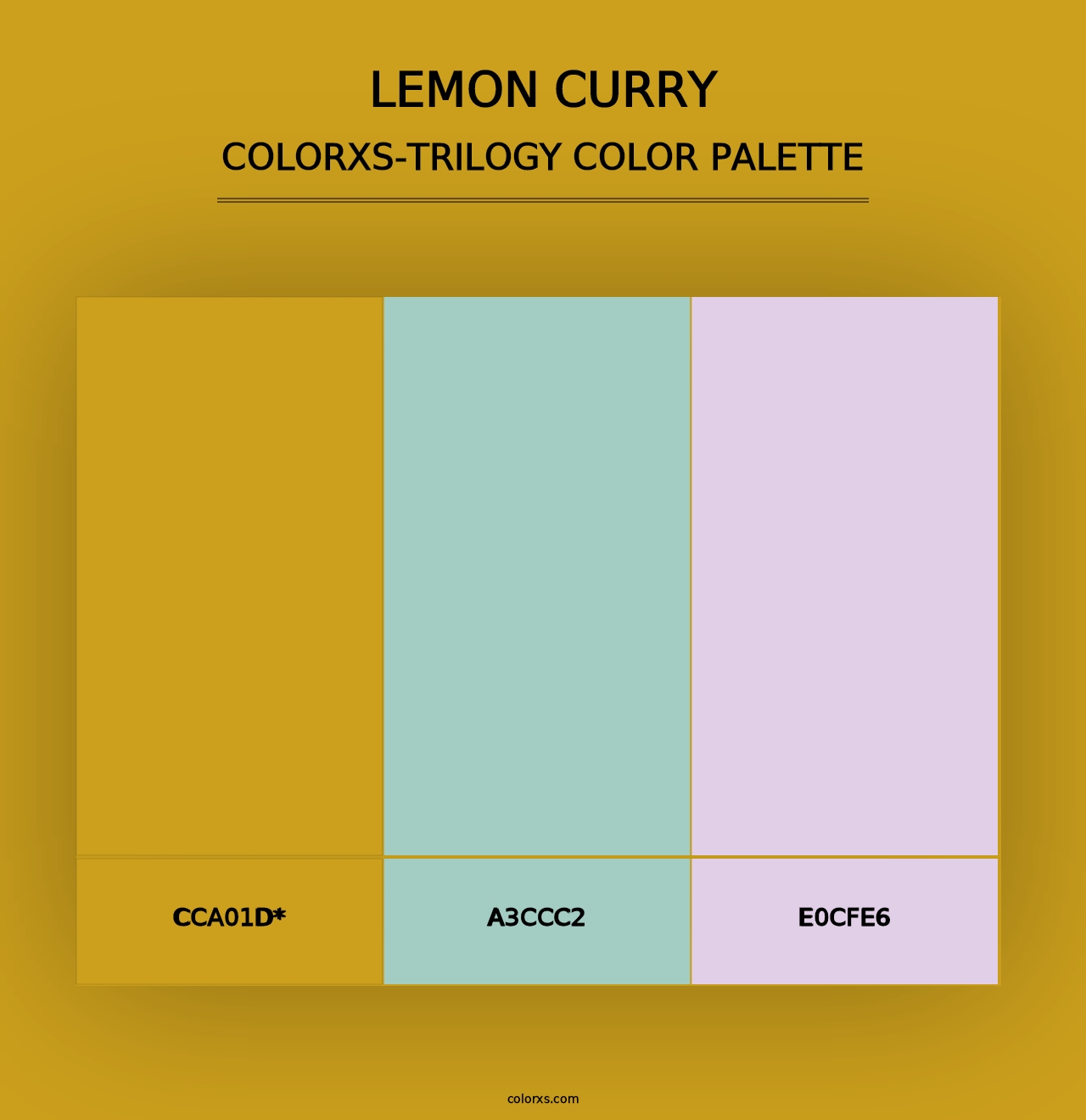 Lemon Curry - Colorxs Trilogy Palette