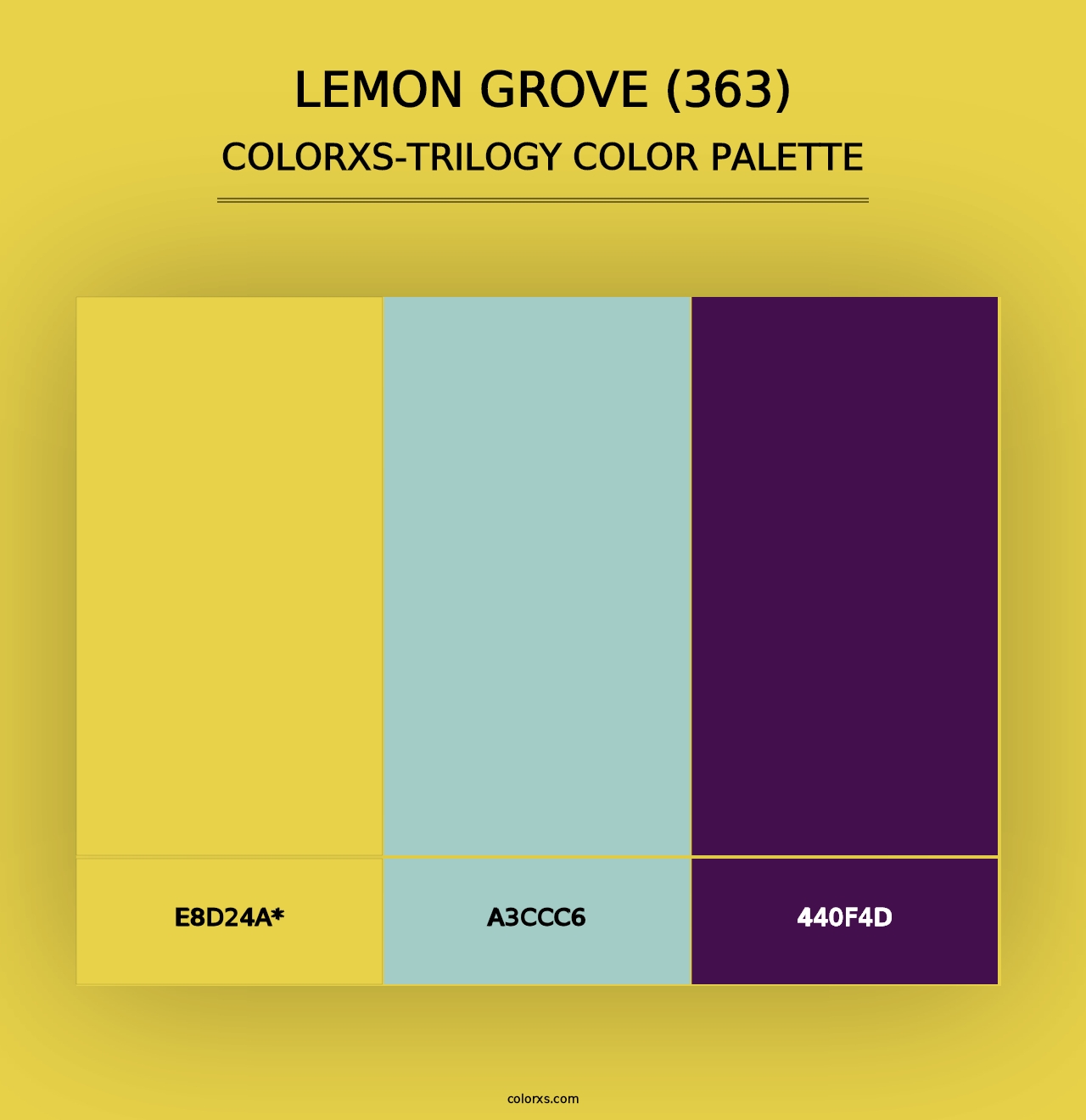 Lemon Grove (363) - Colorxs Trilogy Palette