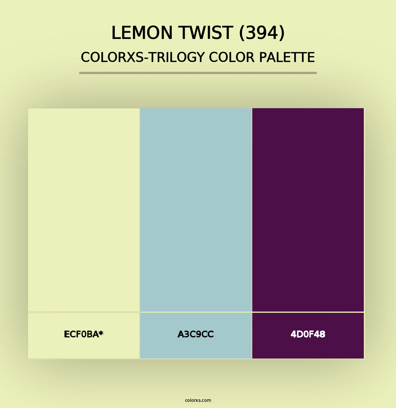 Lemon Twist (394) - Colorxs Trilogy Palette