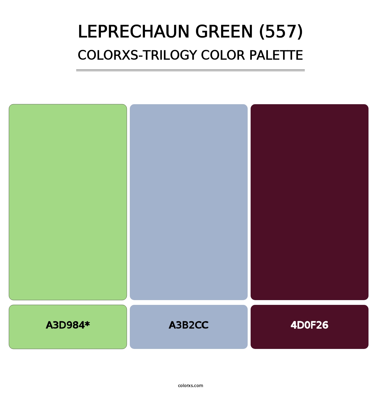 Leprechaun Green (557) - Colorxs Trilogy Palette