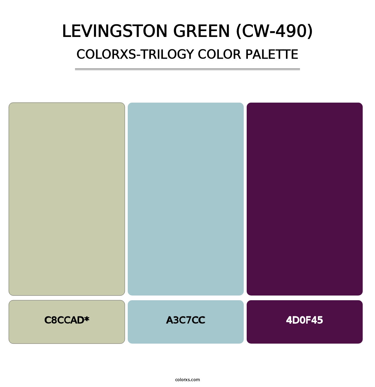 Levingston Green (CW-490) - Colorxs Trilogy Palette