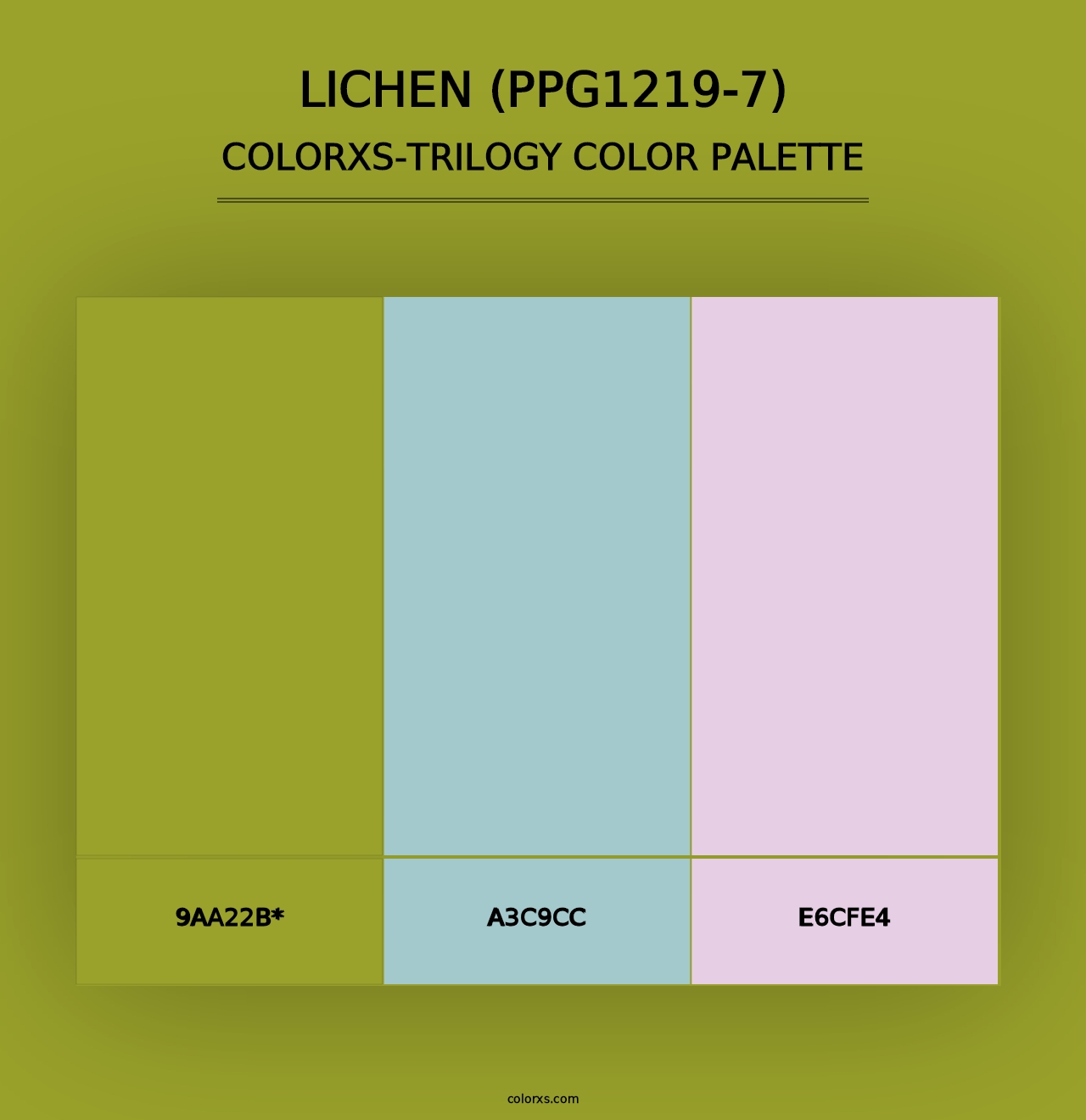 Lichen (PPG1219-7) - Colorxs Trilogy Palette