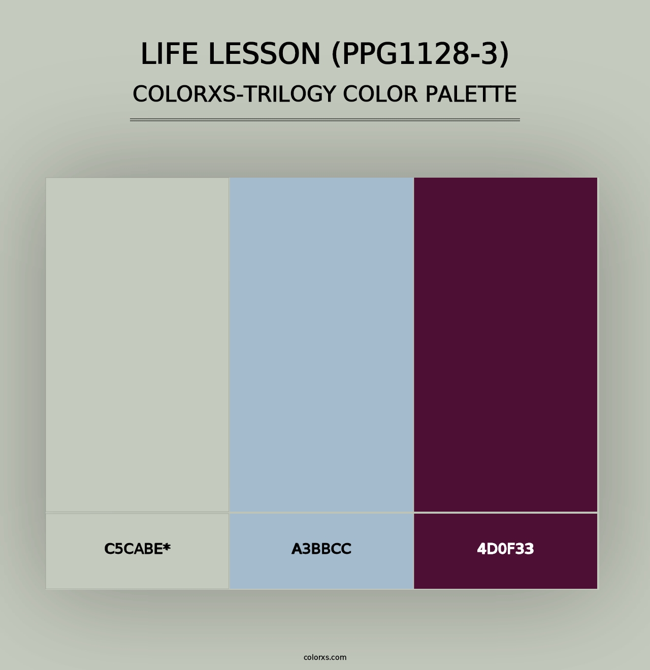 Life Lesson (PPG1128-3) - Colorxs Trilogy Palette