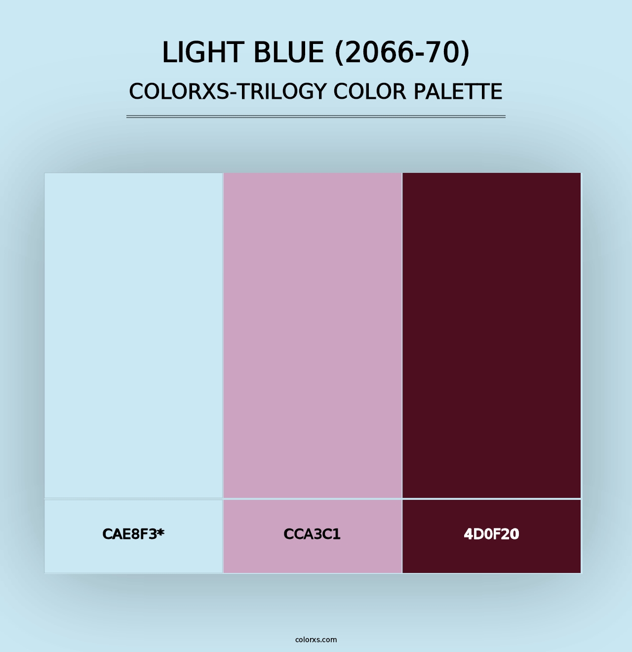 Light Blue (2066-70) - Colorxs Trilogy Palette