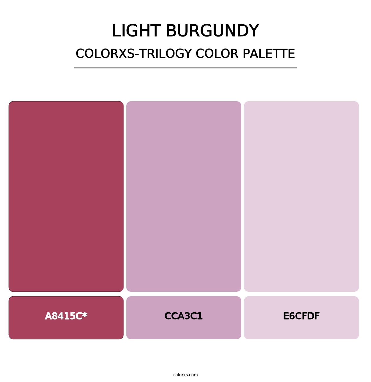 Light Burgundy - Colorxs Trilogy Palette