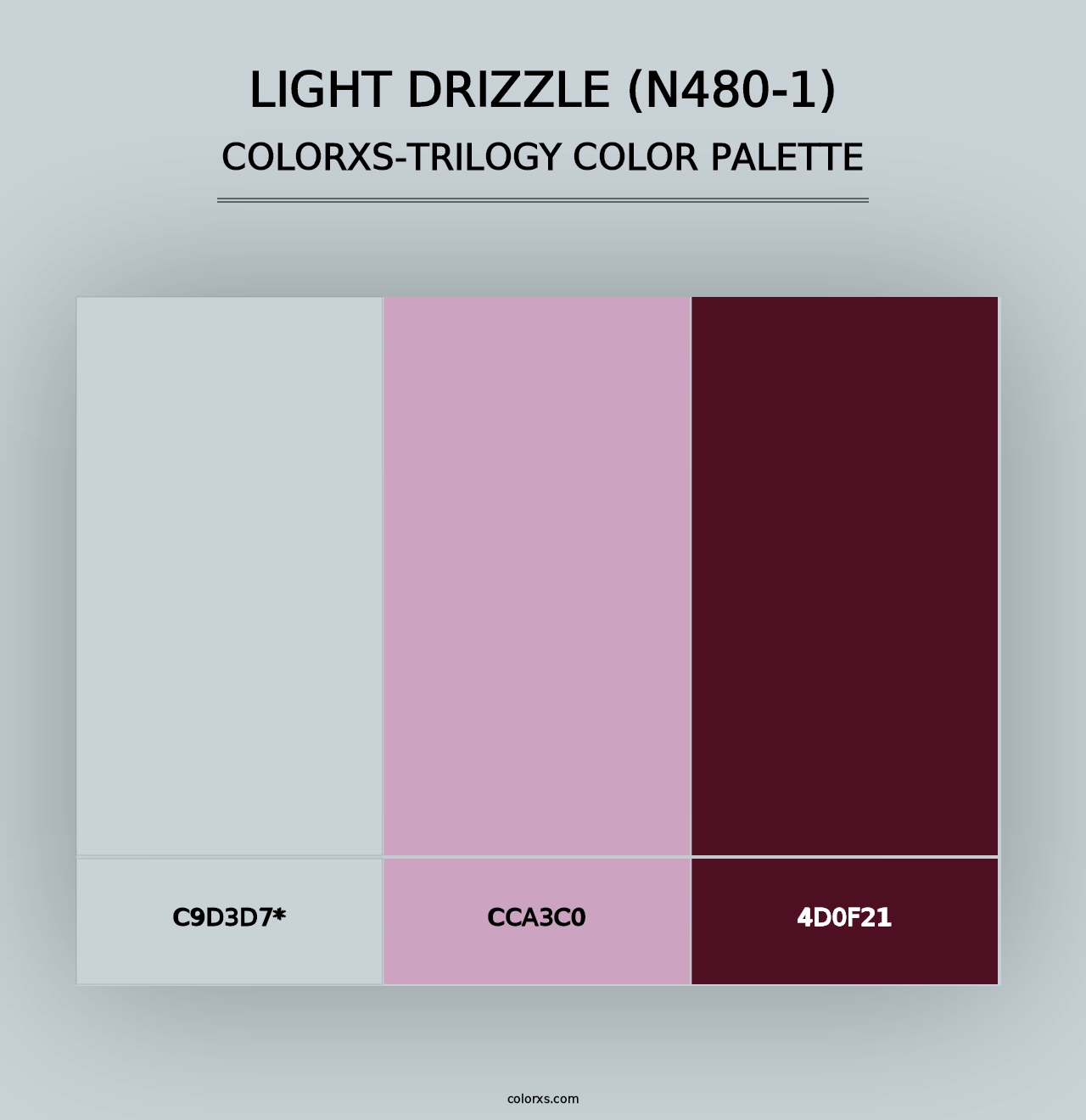 Light Drizzle (N480-1) - Colorxs Trilogy Palette