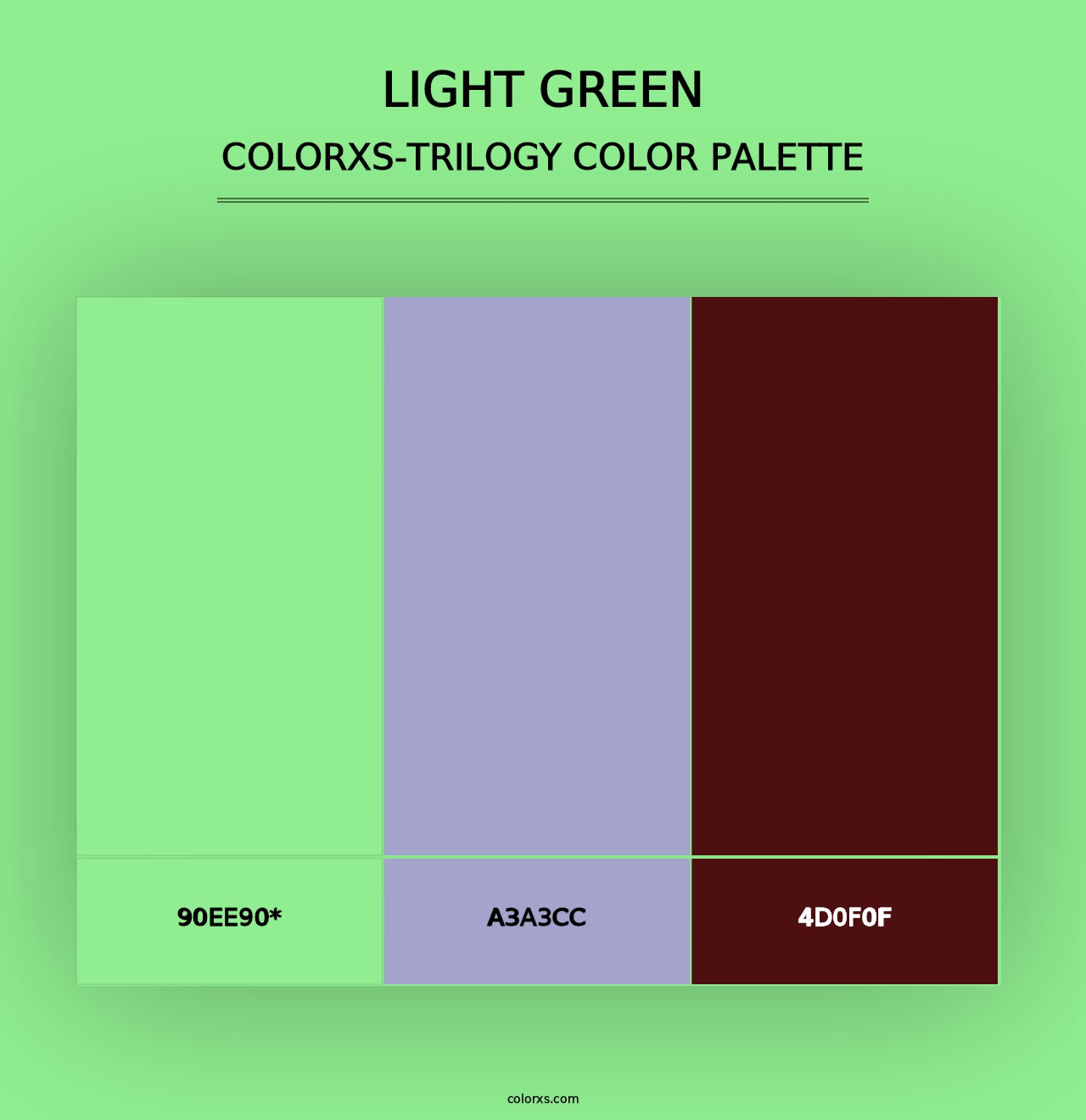 Light Green - Colorxs Trilogy Palette