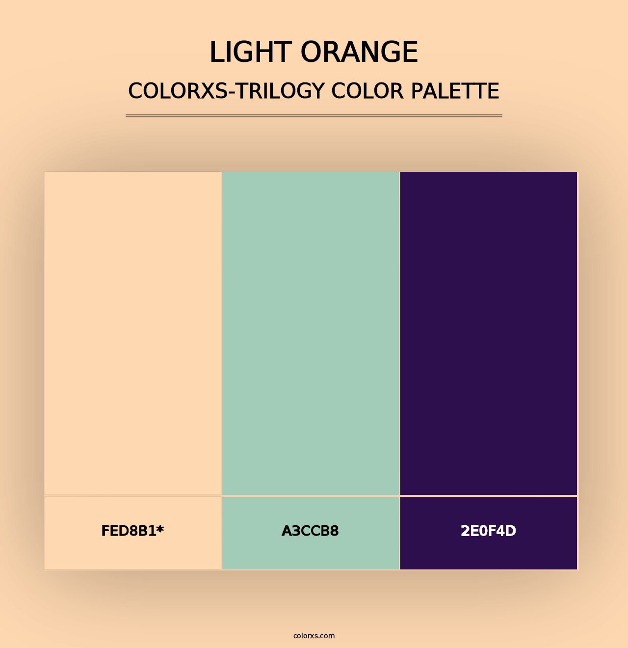 Light Orange - Colorxs Trilogy Palette