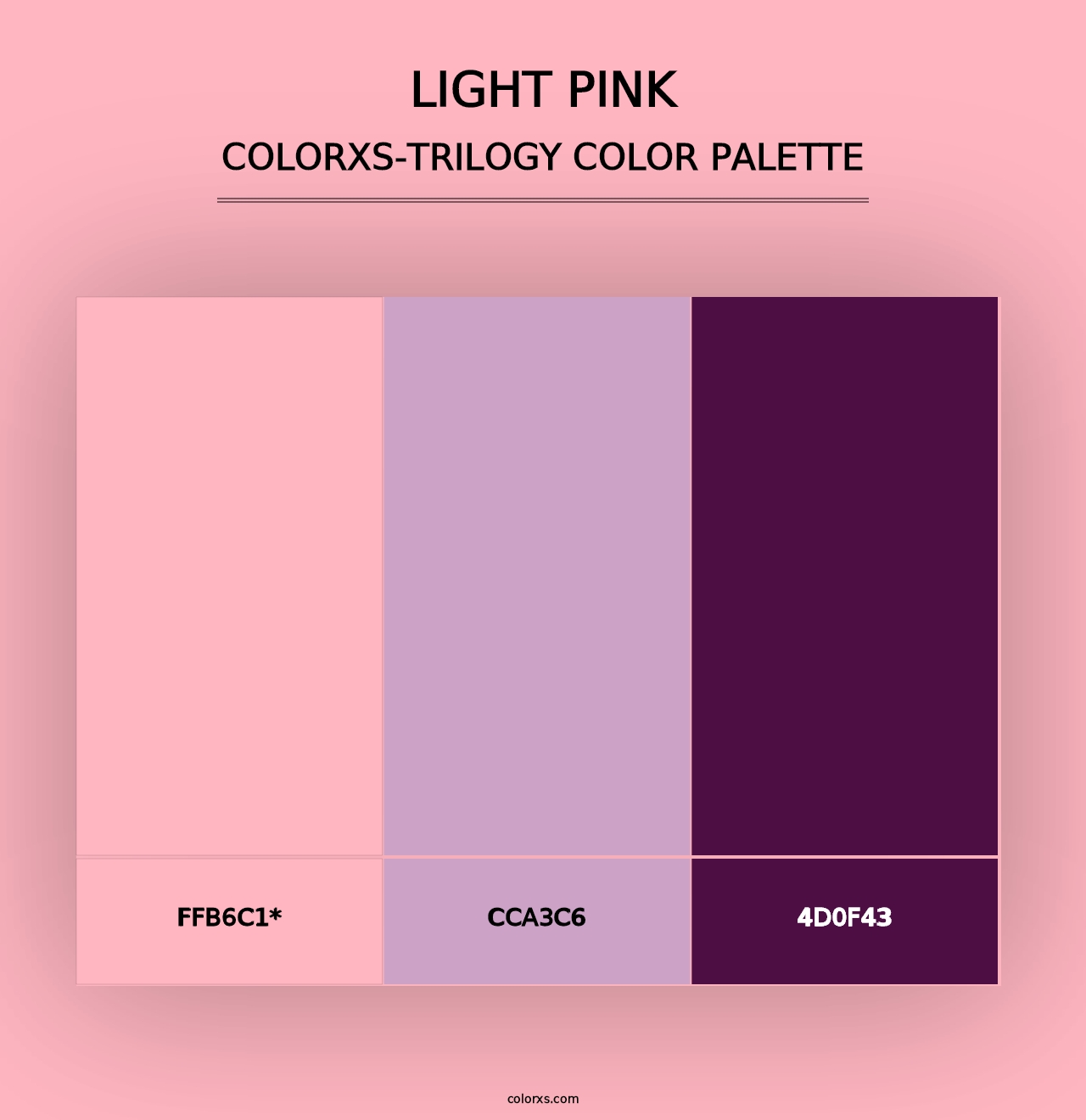 Light Pink - Colorxs Trilogy Palette