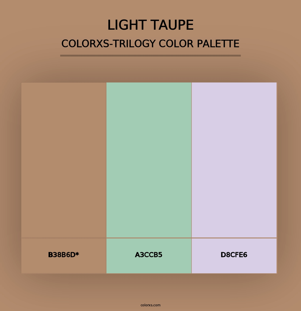 Light Taupe - Colorxs Trilogy Palette