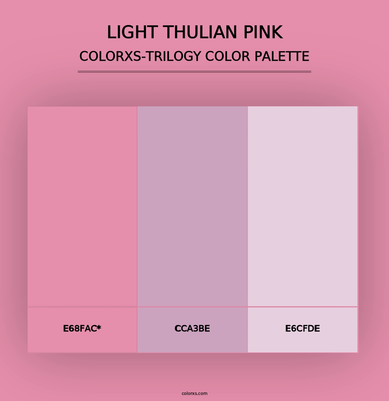 Light Thulian pink - Colorxs Trilogy Palette