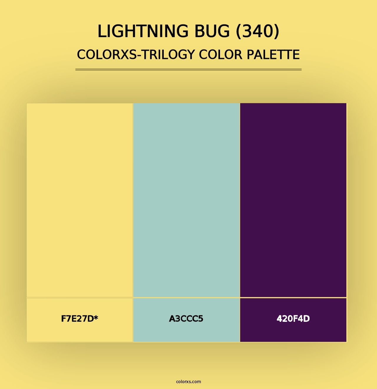 Lightning Bug (340) - Colorxs Trilogy Palette