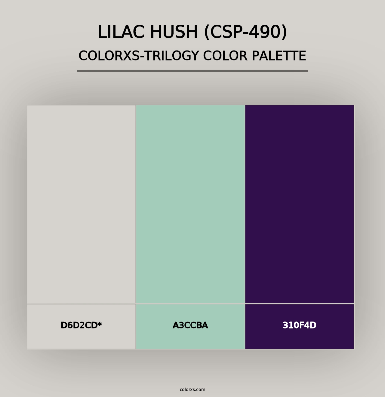 Lilac Hush (CSP-490) - Colorxs Trilogy Palette