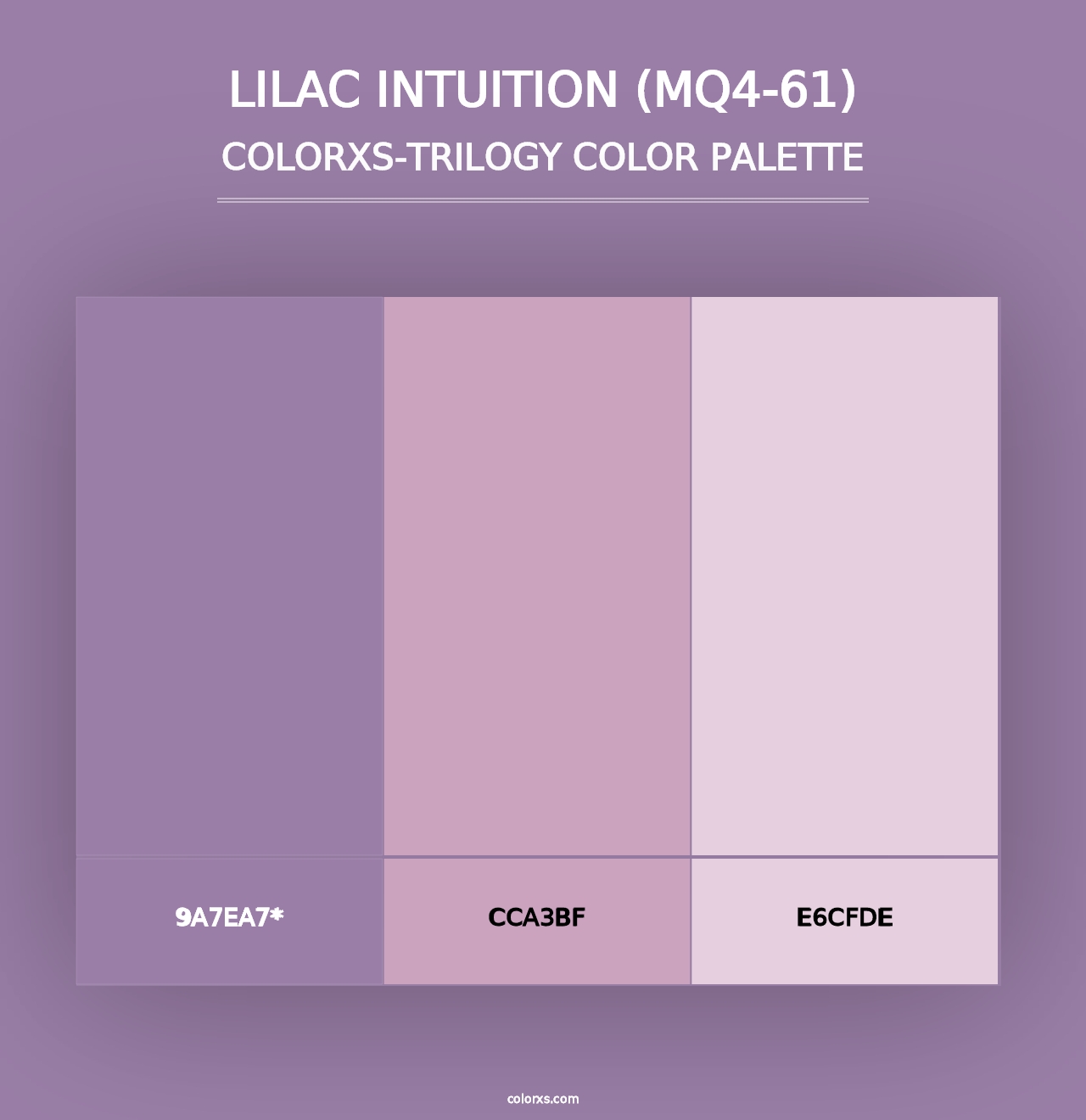 Lilac Intuition (MQ4-61) - Colorxs Trilogy Palette