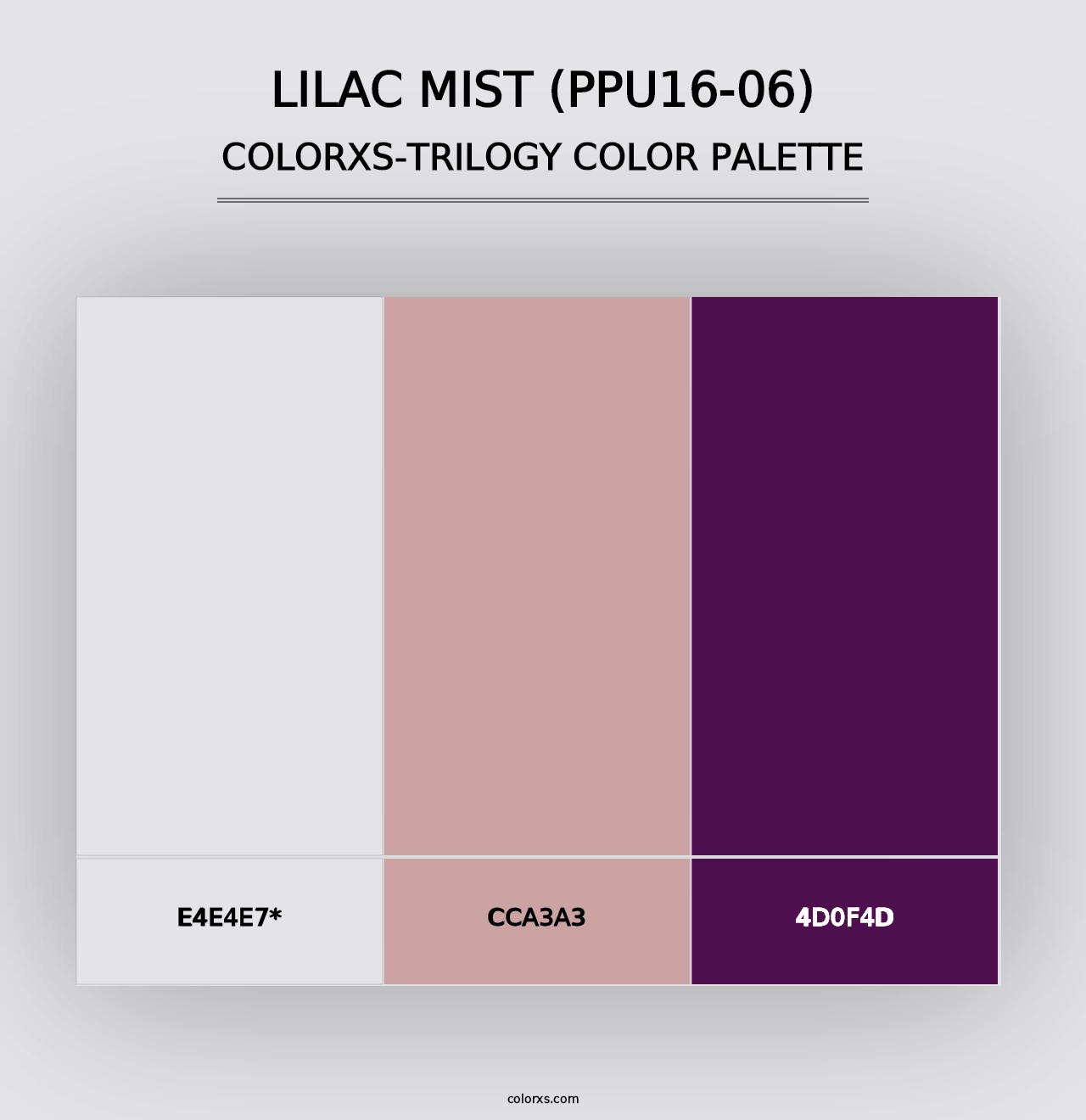 Lilac Mist (PPU16-06) - Colorxs Trilogy Palette