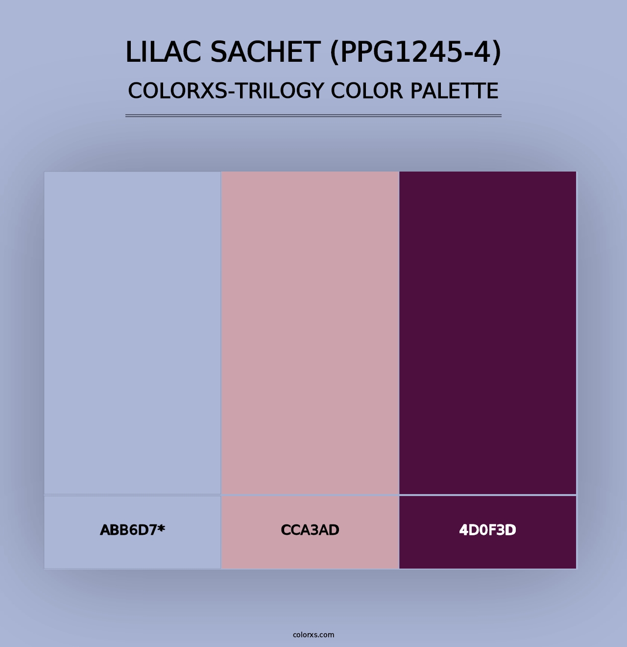 Lilac Sachet (PPG1245-4) - Colorxs Trilogy Palette