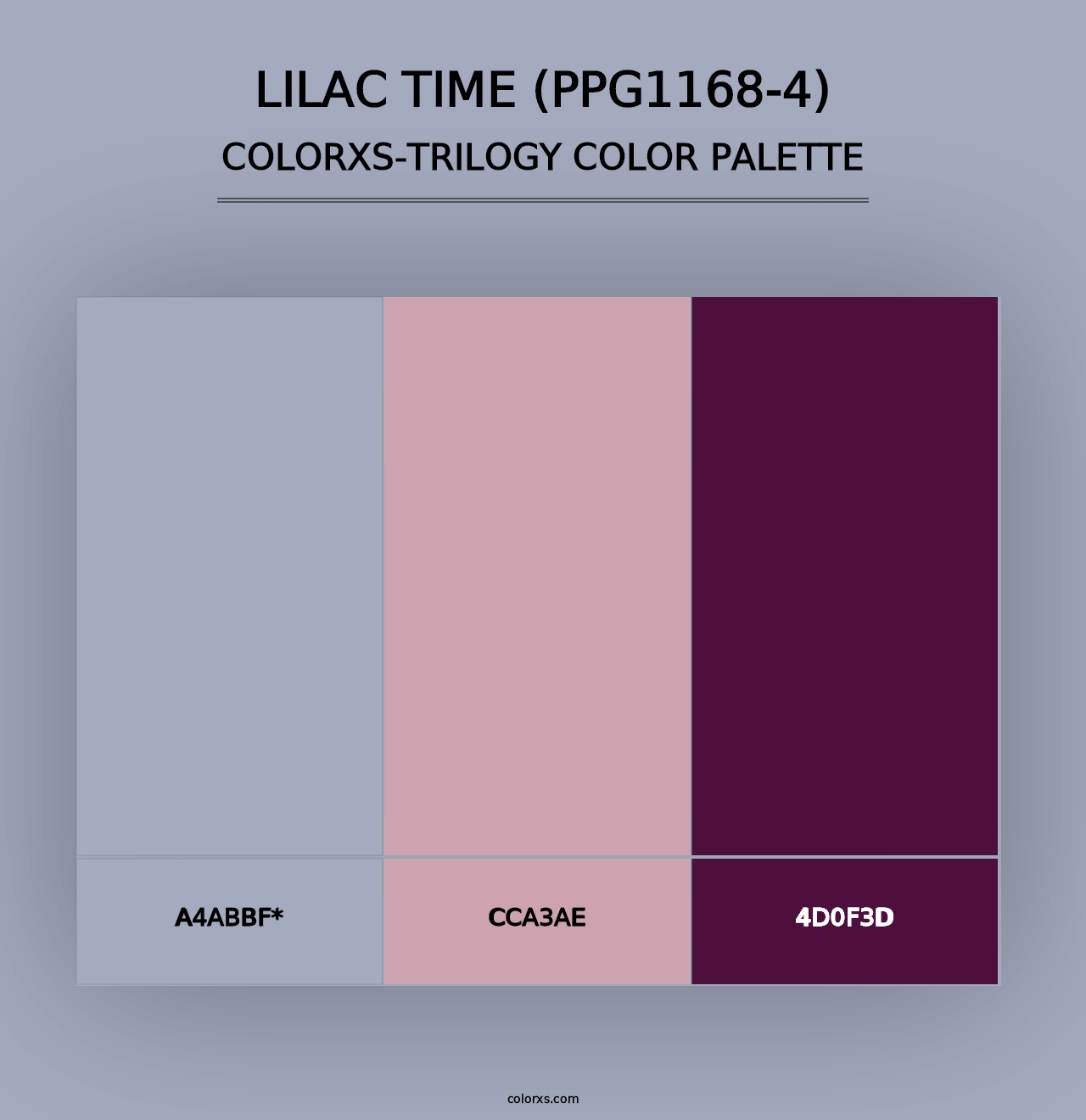 Lilac Time (PPG1168-4) - Colorxs Trilogy Palette