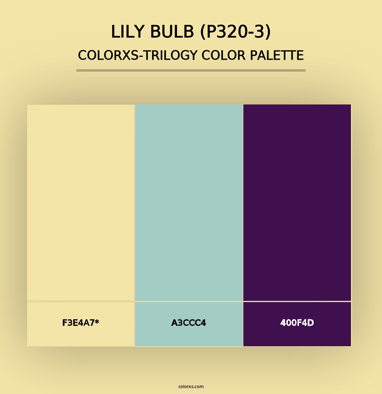 Lily Bulb (P320-3) - Colorxs Trilogy Palette