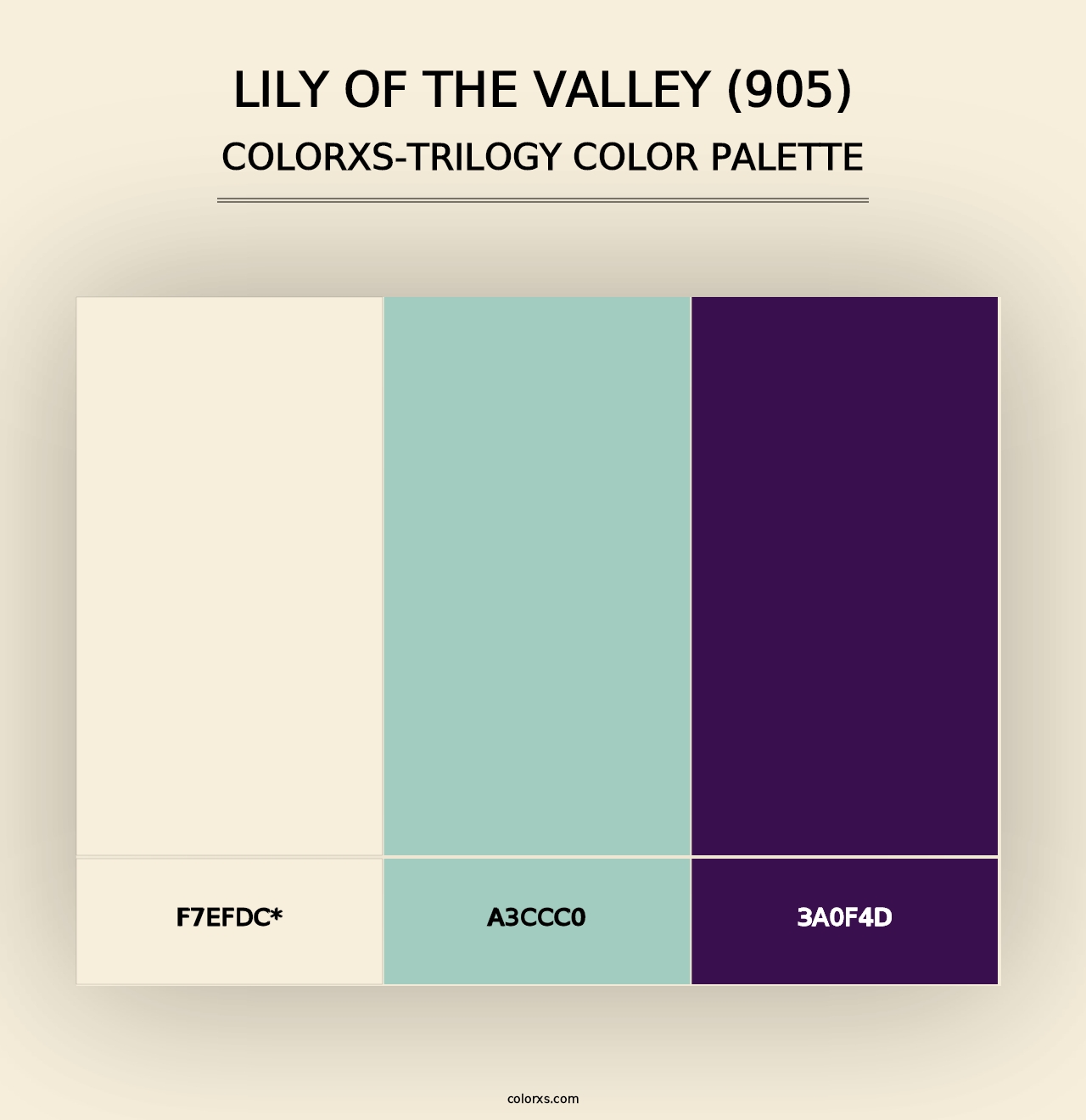 Lily of the Valley (905) - Colorxs Trilogy Palette