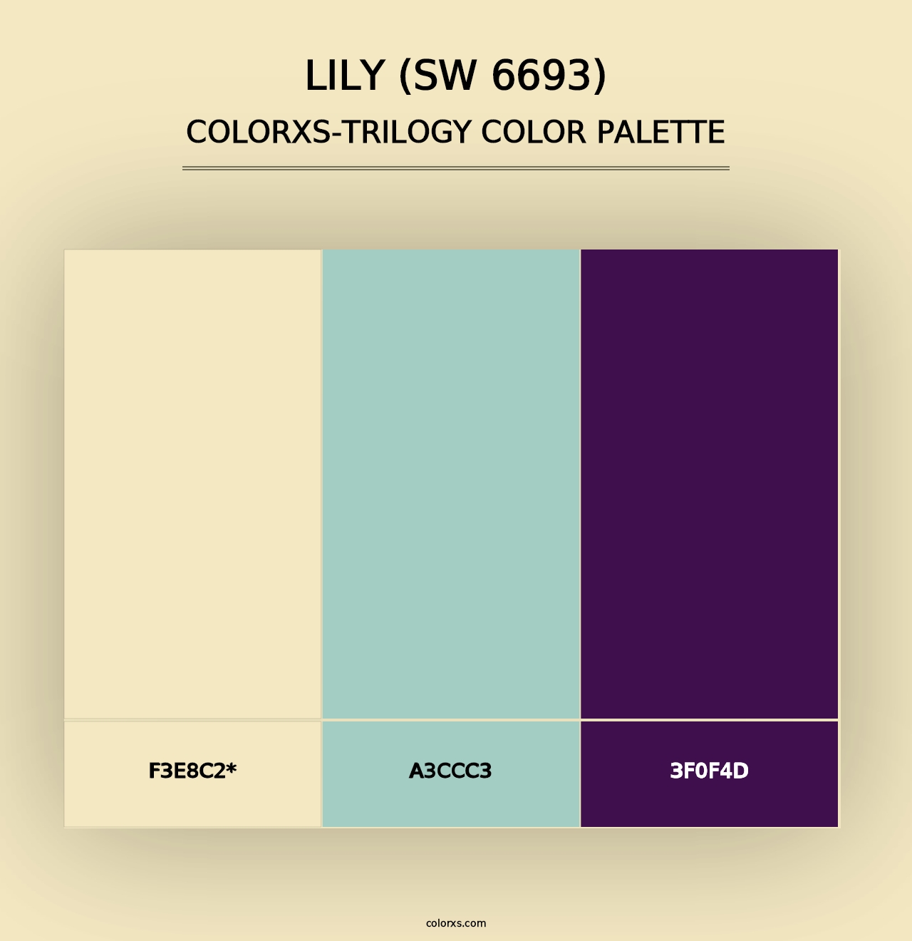 Lily (SW 6693) - Colorxs Trilogy Palette