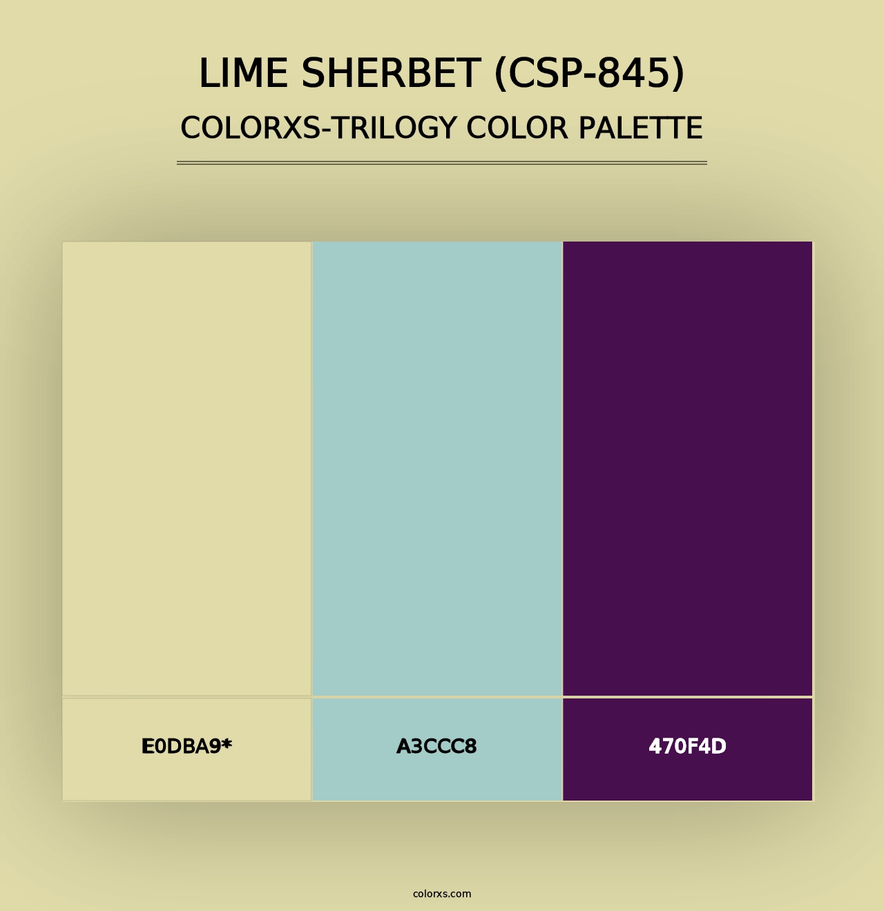 Lime Sherbet (CSP-845) - Colorxs Trilogy Palette