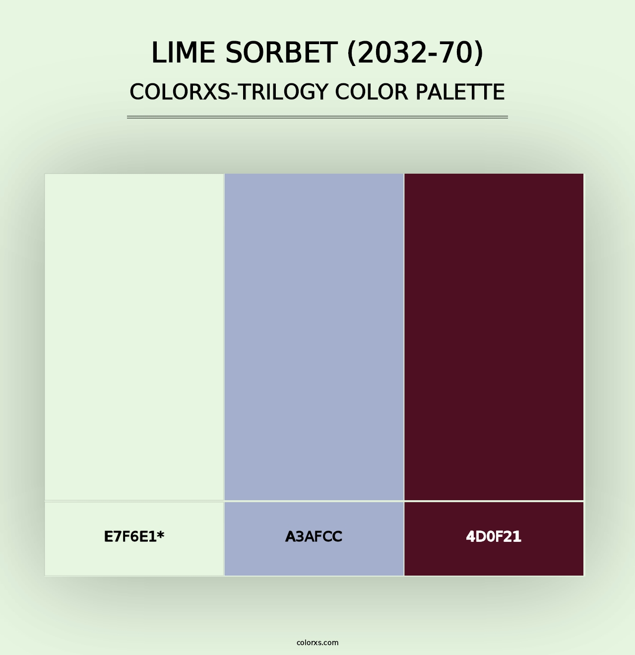 Lime Sorbet (2032-70) - Colorxs Trilogy Palette