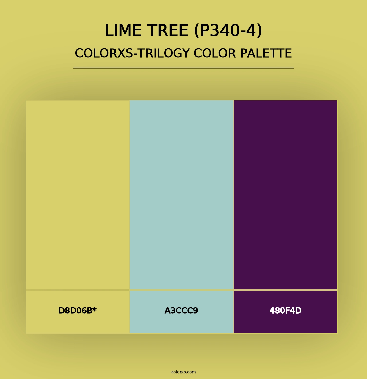 Lime Tree (P340-4) - Colorxs Trilogy Palette