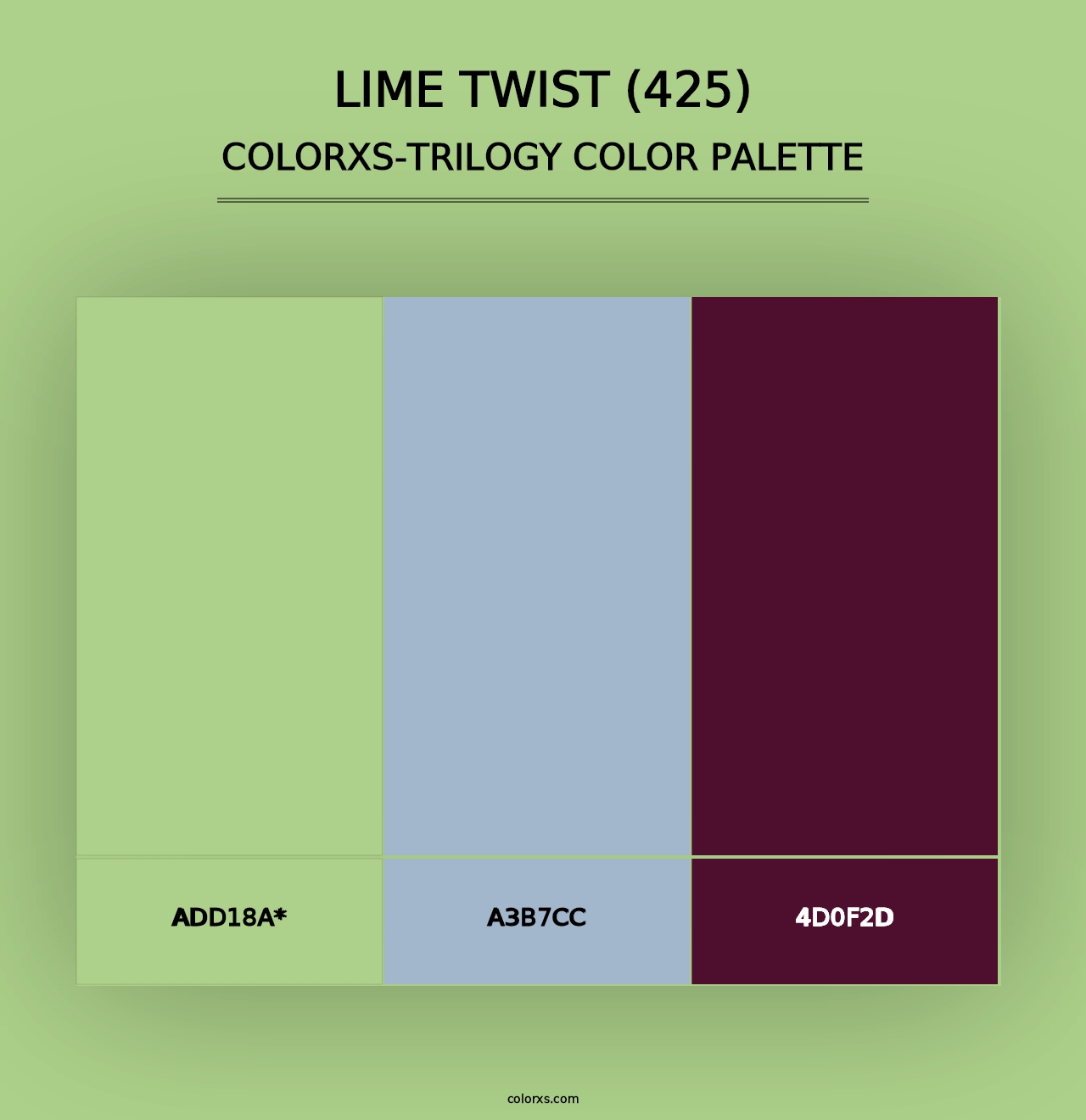 Lime Twist (425) - Colorxs Trilogy Palette