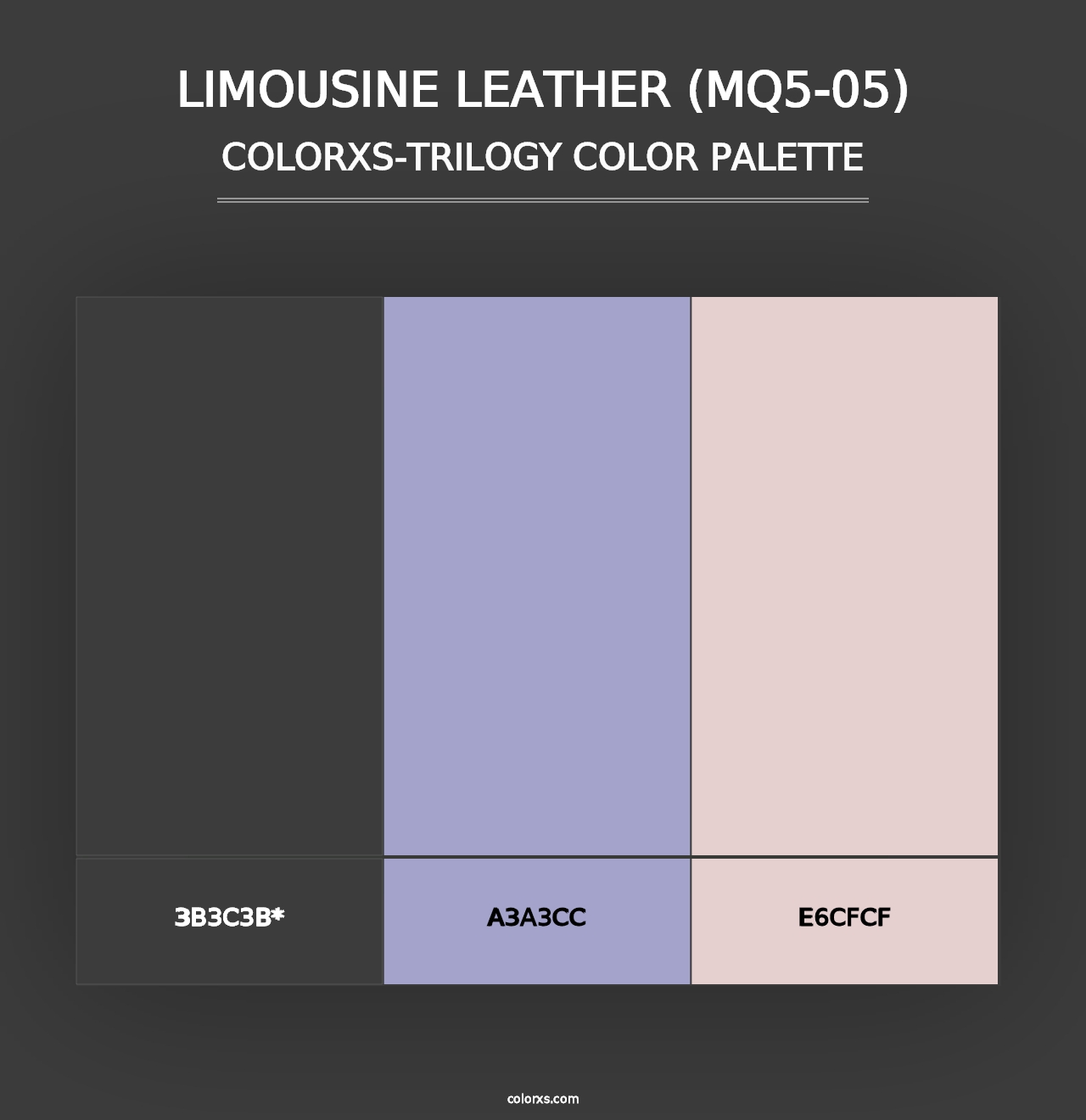 Limousine Leather (MQ5-05) - Colorxs Trilogy Palette